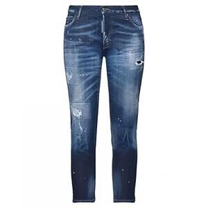 NEW DSQUARED2 women's stained effect jeans in blue